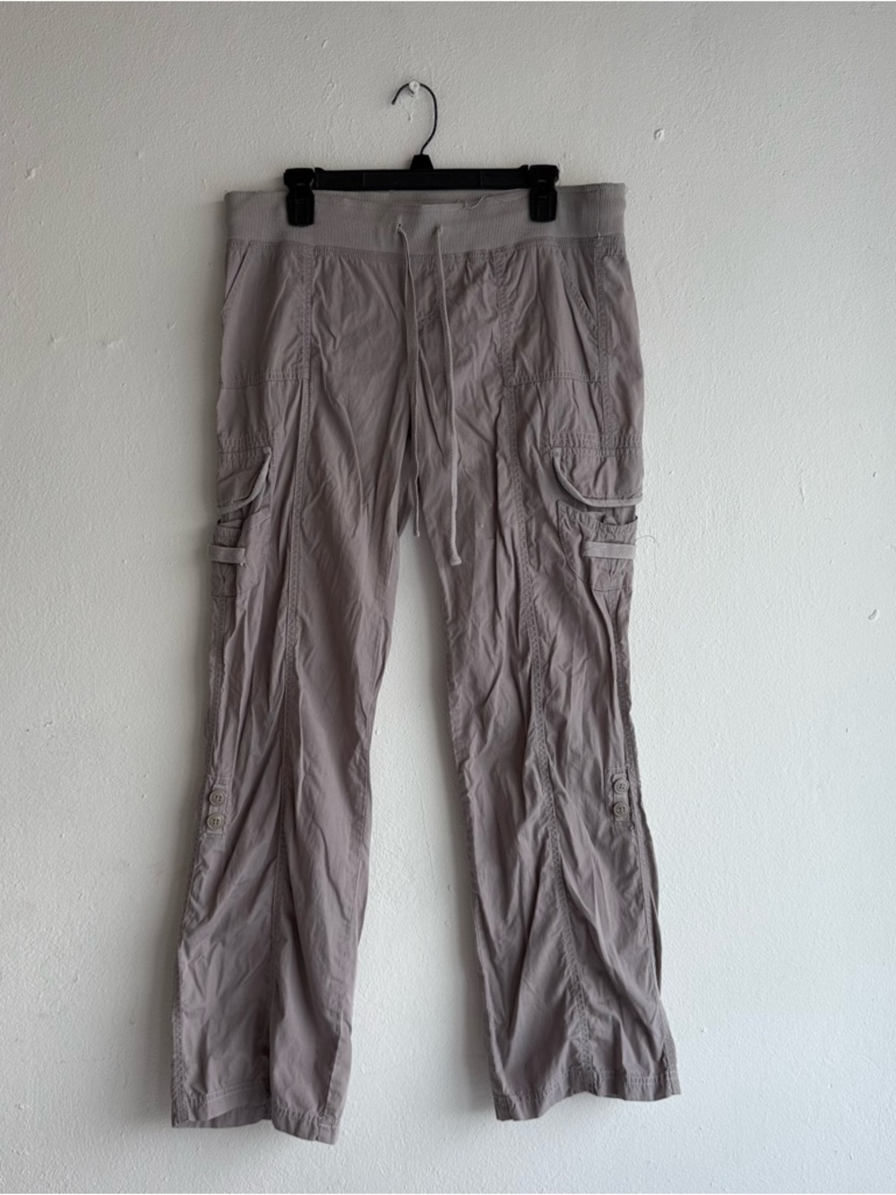 3 FOR $15 DEAL / Pink Rose Cargo Lounge‎ Pants Size Large Taupe Utility Pockets